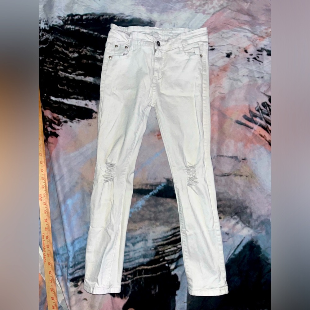 Boys White Skinny Jeans 🌵10